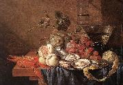 Jan Davidz de Heem Fruits and Pieces of Seafood USA oil painting artist